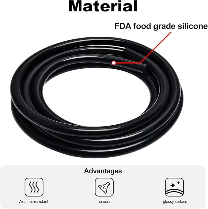 EVIL ENERGY 5/32 1/4 5/16 1/2 Silicone Vacuum Tubing Hose Line Kit 5FT 130PSI - Image 4