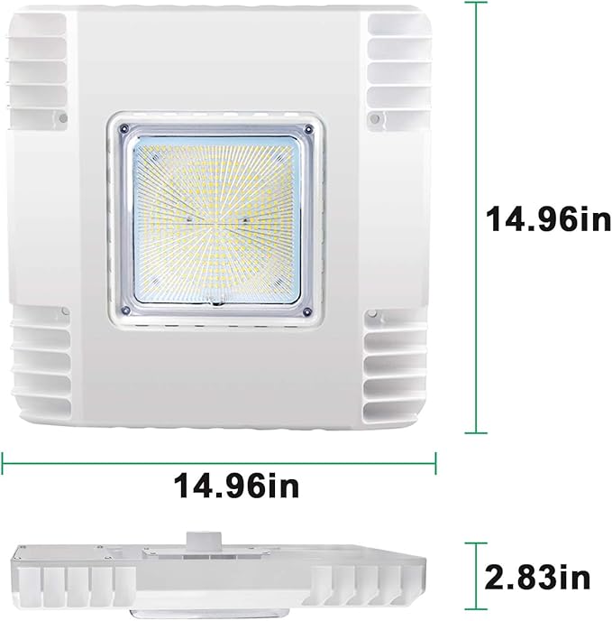 OSTEK LED Gas Station Canopy Light, 150W Carport Ceiling Light 5700K, Outdoor - Image 4