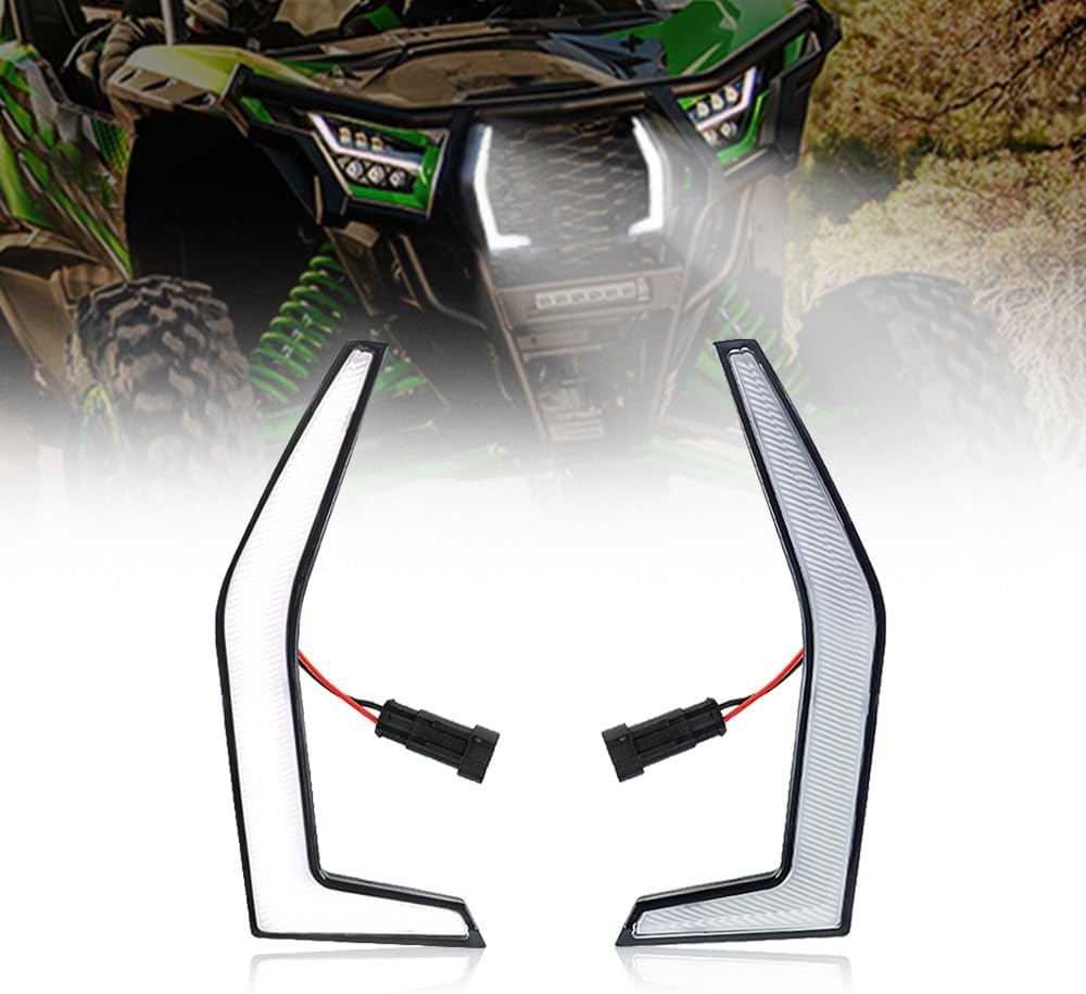 Dasbecan Front DRL LED Daytime Running Lights Compatible with 2020-2022 Kawasaki Teryx KRX 1000