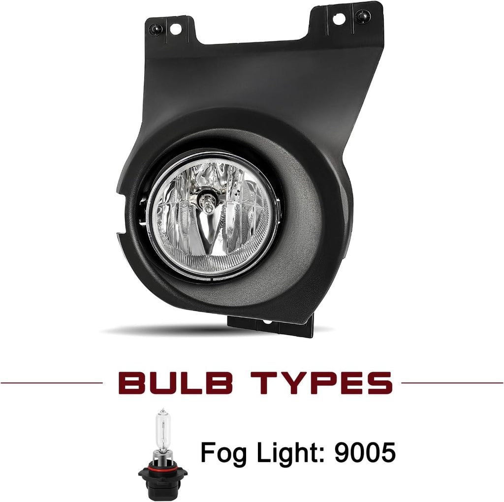 JSBOYAT Halogen Headlight & Fog Light Assembly Set Bulbs Included for 2009 to 2014 Ford F150