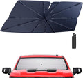 Windshield Sun Shade Umbrella: for Chevy Silverado-1500-2019-2024 2025 by HIMUMOY