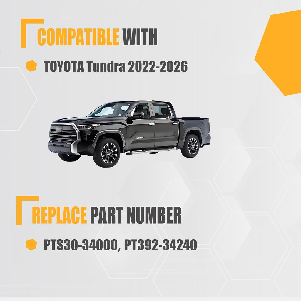 GSPSCN Rear Bed Step Replacement for Toyota Tundra 2022-2026,# PTS30-34000 | Folding Tailgate Bedstep Truck Step Retractable Bumper Tailgate Step # PT392-34240