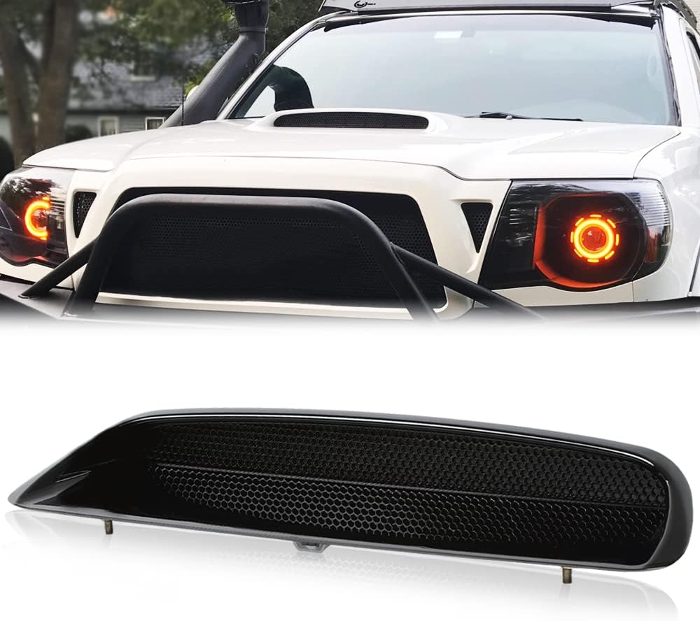 PIT66 Hood Scoop Bulge Kit Compatible with Toyota Tacoma 2005-2011, 76181-35050-A1 Black