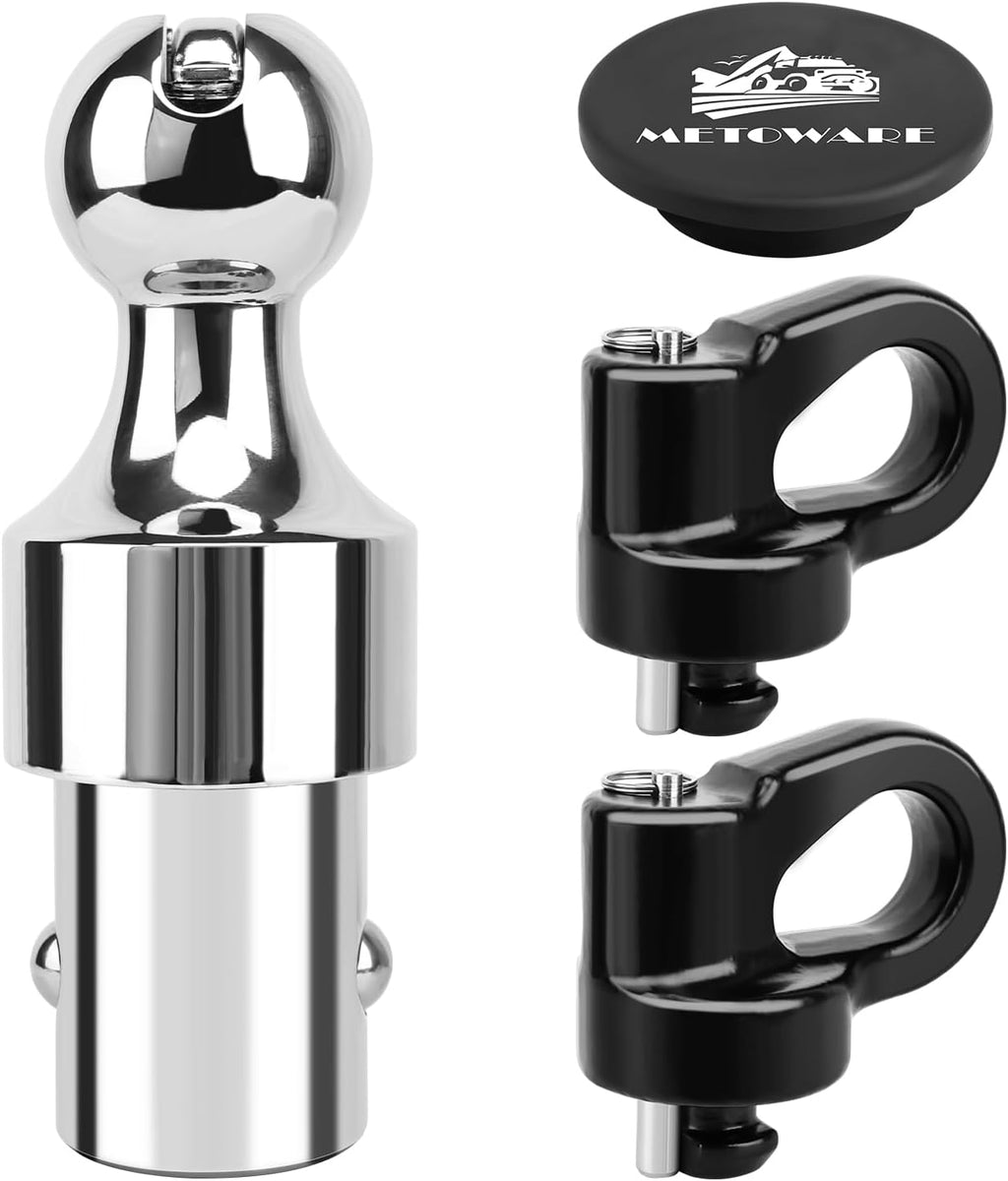 60692 Puck System Gooseneck Hitch Ball Kit, 2-5/16” Hitch Ball for F250 F350 F450, Chevrolet Silverado 2500HD 3500HD, GMC Sierra 2500HD 3500HD, Nissan Titan XD, 30,000 LBS GTW/7500 LBS VTW