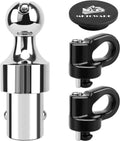 60692 Puck System Gooseneck Hitch Ball Kit, 2-5/16” Hitch Ball for F250 F350 F450, Chevrolet Silverado 2500HD 3500HD, GMC Sierra 2500HD 3500HD, Nissan Titan XD, 30,000 LBS GTW/7500 LBS VTW