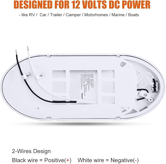 Facon Dual-Tone 12Volts Bright RV LED Interior Light - Image 8