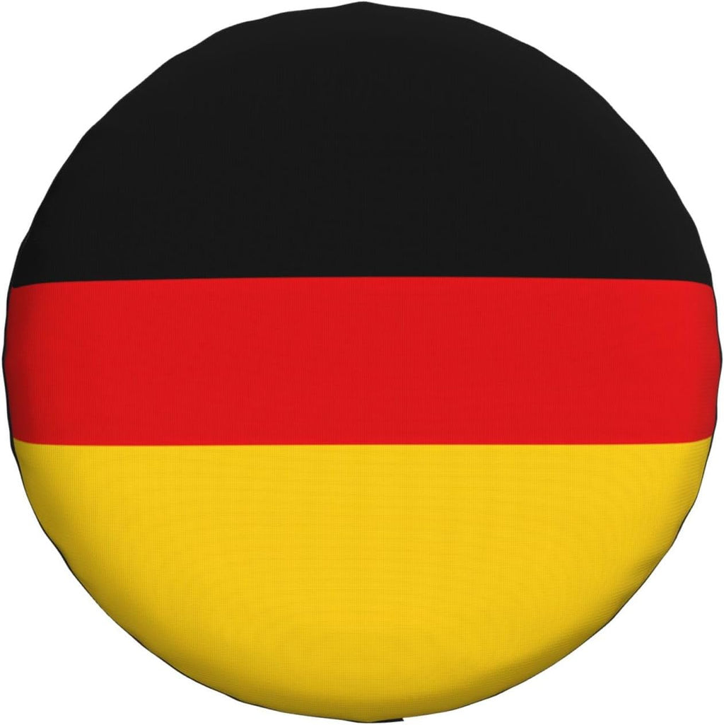 German Flag Print Universal Spare Tire Cover for RV, Jeep | Wheel Protector Fits Rv, Trailer, Jeep, Shield Tires From Sun, Dirt And Rain For Outdoor Storage