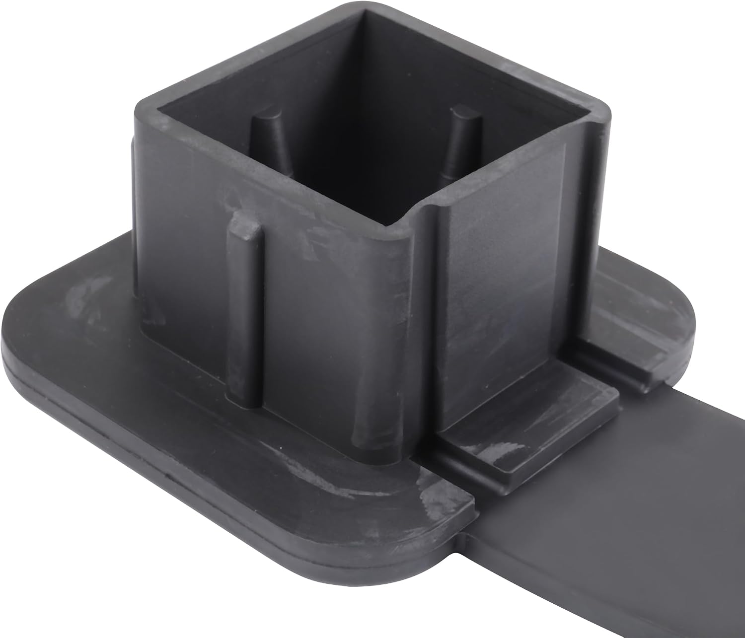 CAREONLINE New 1Pcs Universal Car Trailer Hitch Cover-Plug Cap Rubber Tow Hook Cover Square Mouth Protection Cover Fits for Most SUV Truck Car（OL-NR086260703）