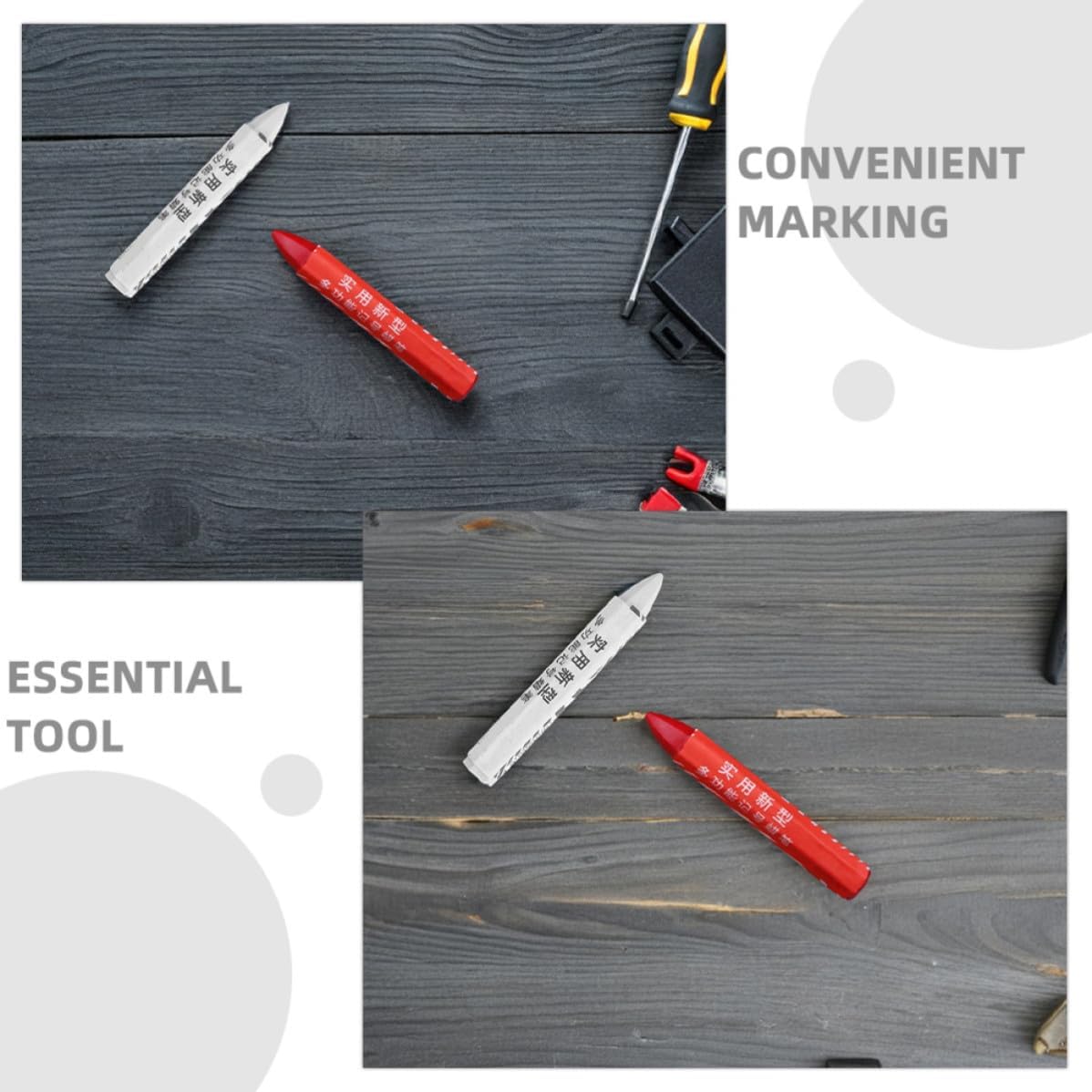 20pcs Waterproof Wax Tire Marker Pens for Car Tire Repair Convenient Marking and Versatile Use, Sturdy Wax Material for Automotive Repair and Car Maintenance
