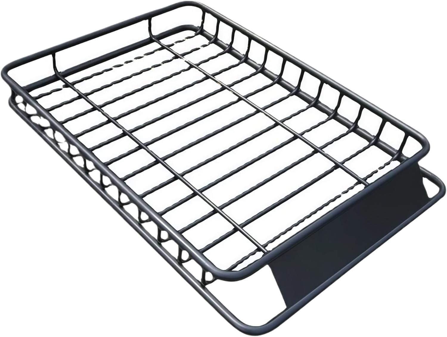 Car Roof Basket Roof Rack Cargo Basket Set Car Top Luggage Holder Car Luggage Carrier Universal Black Steel Top Cargo Carrier Rooftop Cargo Carrier Luggage Rack