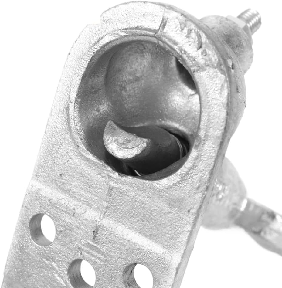 Trailer Coupler 2000KGS Cap 4 Holes Casting AU Style Connector with 50mm Hitch Ball Compatible with RV Camper Caravan