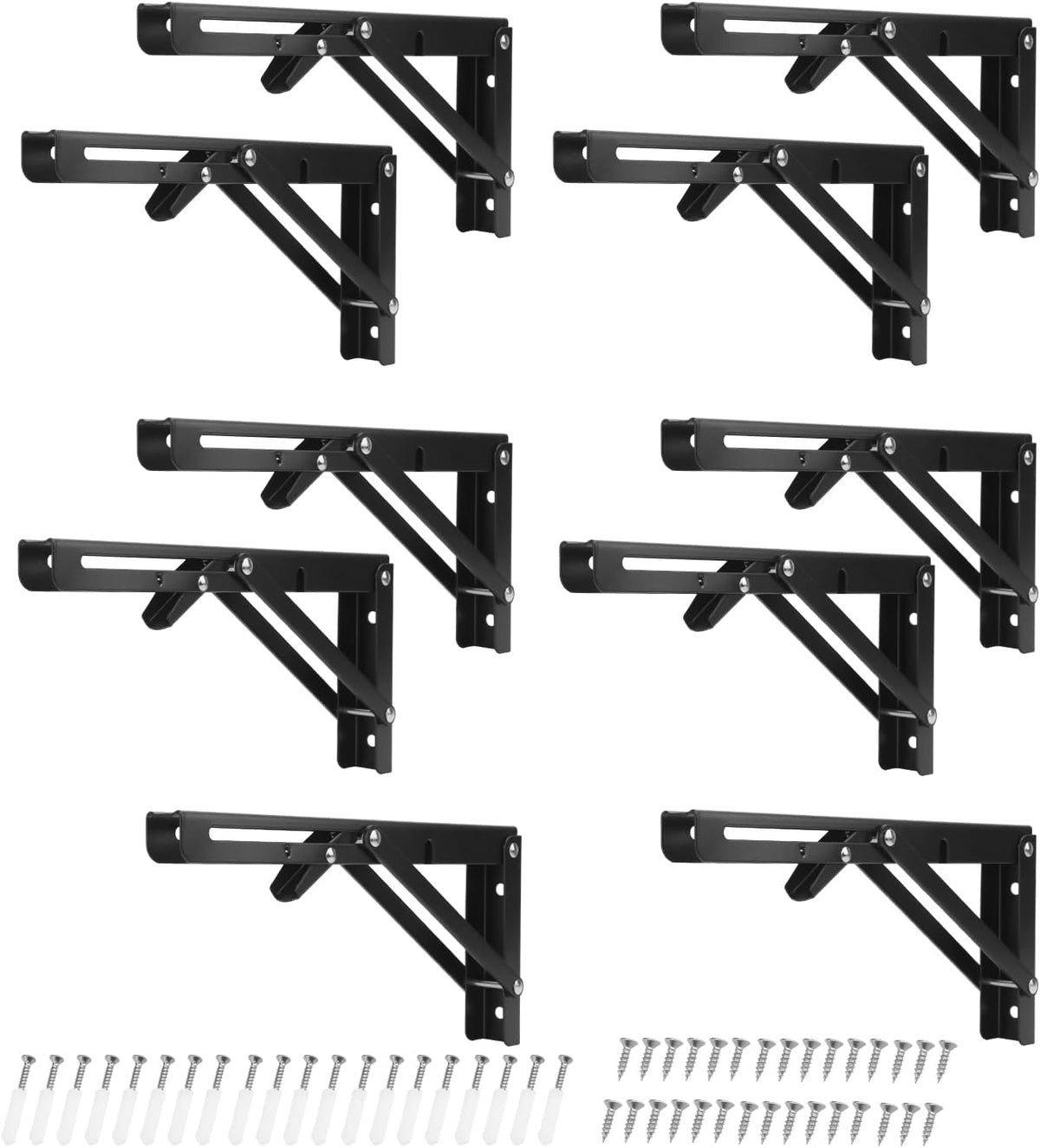 5 pairs (10 pcs) 10 inch folding shelf, main product view