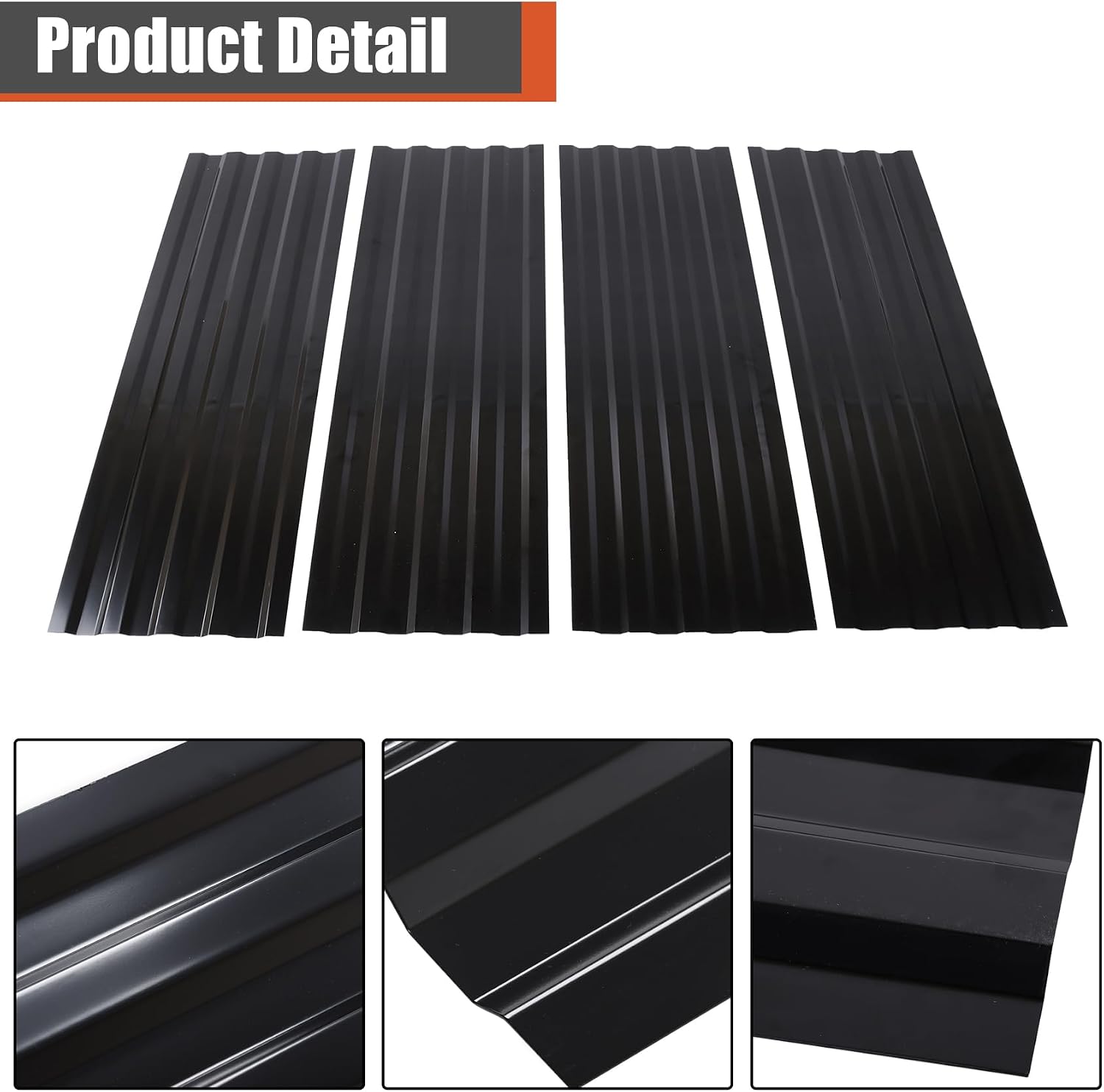 labwork Black Steel Truck Bed Floor Patch Panel Black 4Pcs Replacement for F250 F350 F450 1999-2016 926-881