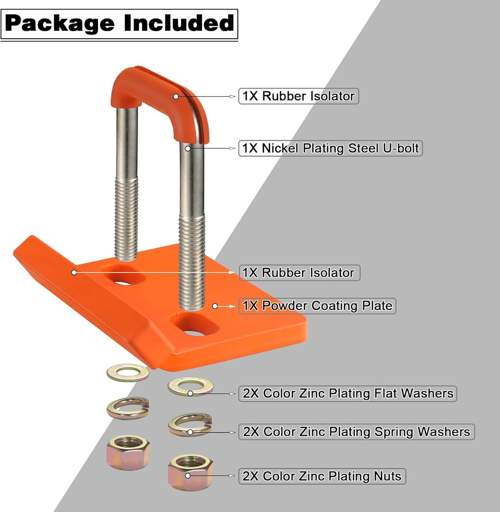 TOPSHINE Trailer Hitch Tightener Anti-Rattle Stabilizer for 1.25, 2 inch Hitches, Hitch Receiver Clamp with Rubber Isolators, Reduce Movement On Hitch Mount, Bike Rack, Cargo Carrier, RV Accessories