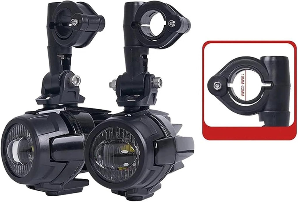 E9 Mark Motorcycle Fog Lights Fit For BMW R1250GS ADV F800GS R 1250 GS LC Fit For Yamaha MT07 MT09 Auxiliary Light Assemblie(Only 2pc light)