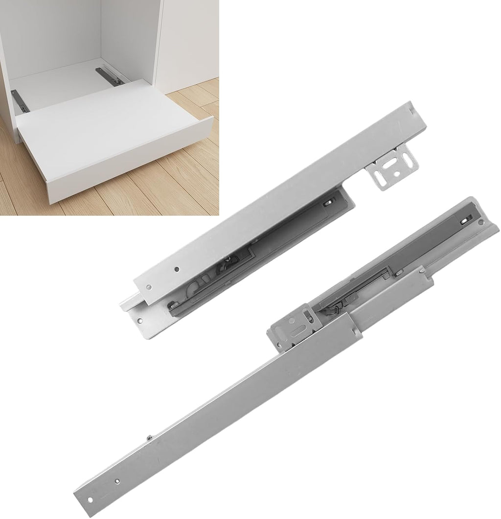 undermount shelf drawer slide soft close bottom support, main product view