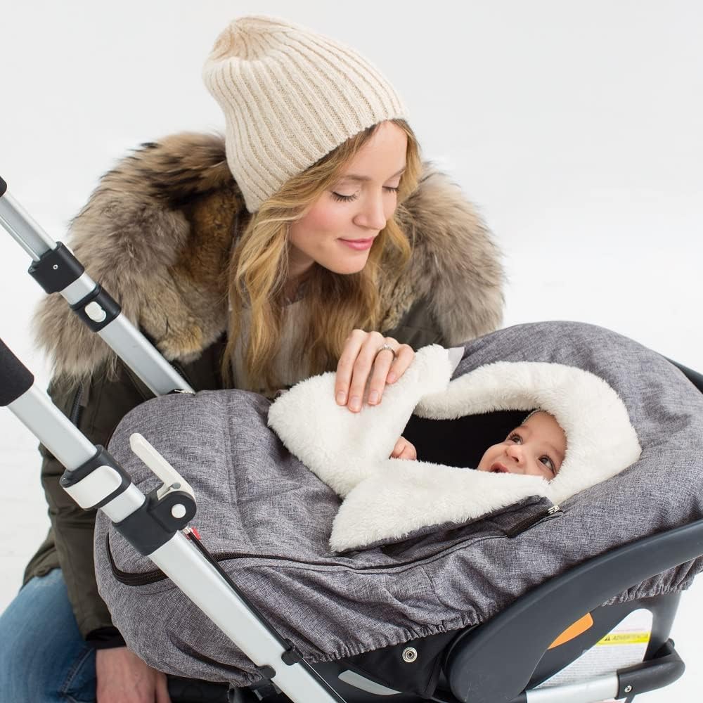 skip hop winter car seat cover, stroll &, side view