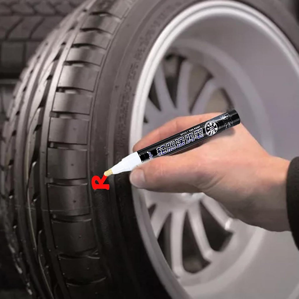 Tire Marker Paint Pen - Tire Paint Pen | Auto Tire Waterproof Pen | Tire Lettering Marker Paint Pen | Fast Drying Pen For Cards Tires | Courtyard Wooden Fences, Canvas Shoes