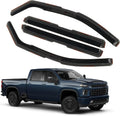 in-Channel Rain Guards Fit for 2020-2025 Chevrolet Silverado/GMC Sierra