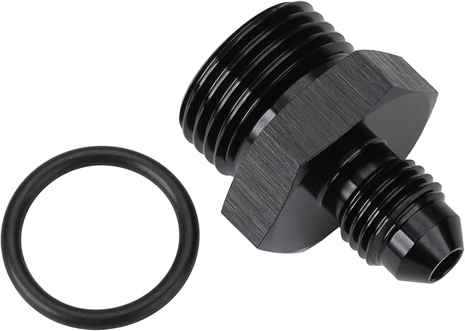 4AN Male Flare to 8AN ORB O-ring Boss Fuel Pump Rail Adapter Fitting Aluminum - Image 4