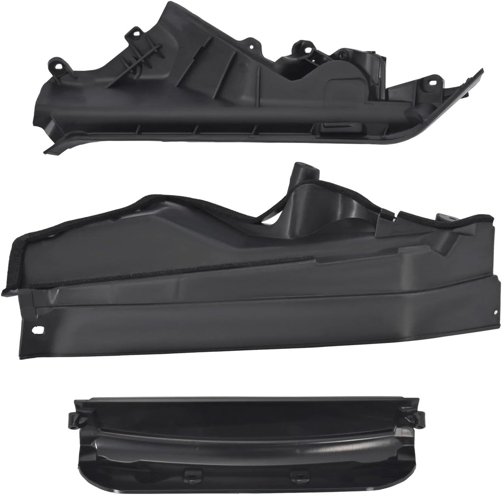 PRIB000000002 3PCS car Engine Upper Cover Compartment Partition Panel - For BMW X5 X6 E70 E71 06-14 Car Engines Accessories - Engine Bay Upper Black Plastic Divider Cover