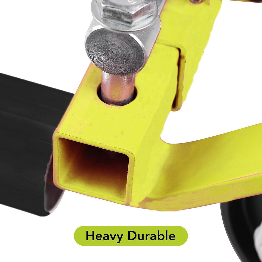 Garvee Car Wheel Dolly Set of 2, 1500 LBS Capacity Car Dolly with Hydraulic Tire Jack for Vehicle Positioning for Truck Rv Trailer, Yellow