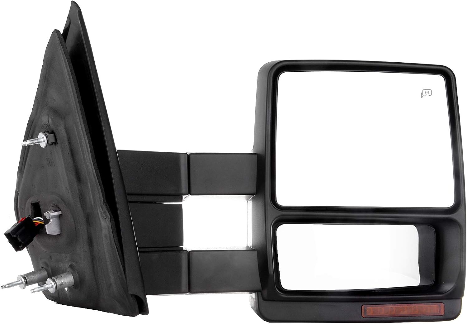 A Pair Heated Towing Mirrors Fits 2004-2015 for Ford for F-150 Pickup Truck, Power Adjusted View Mirror with Turn Signal Indicator
