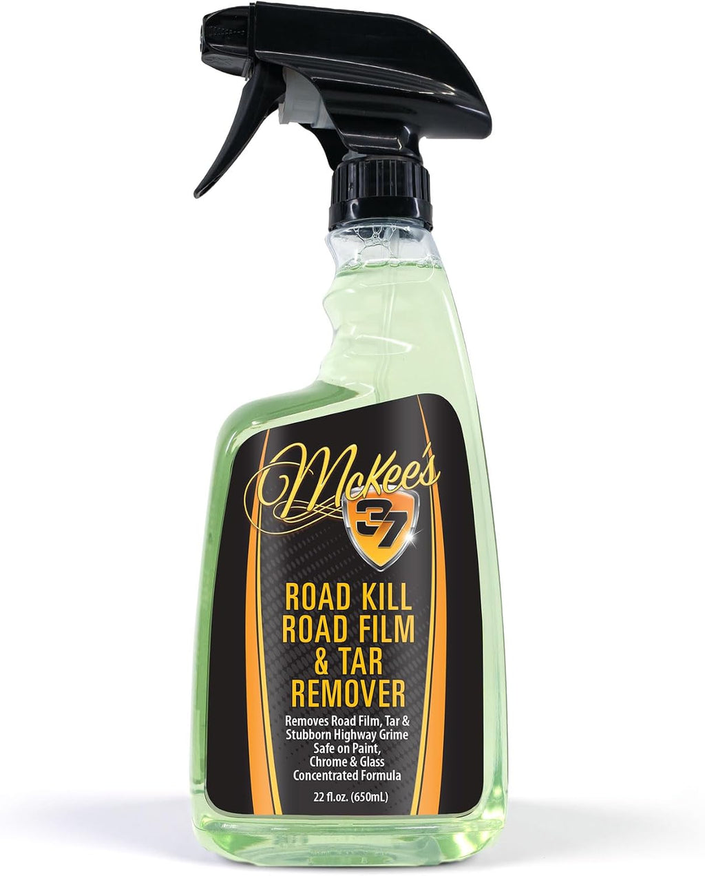 McKee's 37 Road Kill Film and Tar Remover Combo for Automotive Exterior Surfaces with Microfiber Scrubber (22 oz + Scrubber)