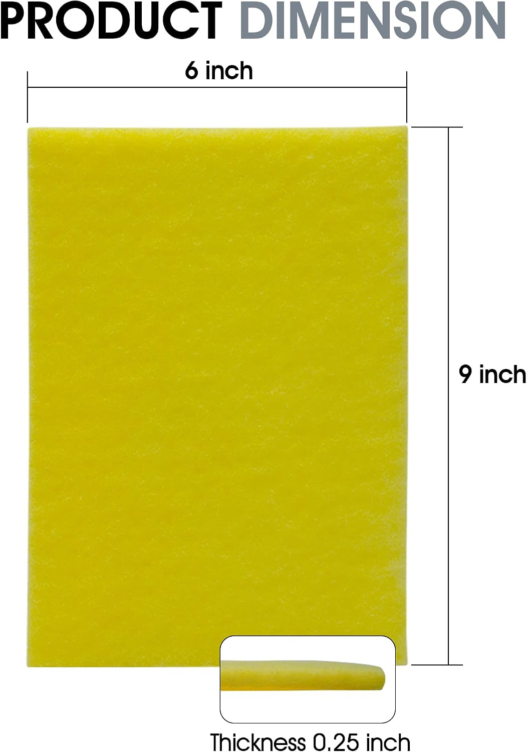 Nanoskin Scrub Away Tar Remover Pad, 6-Pack – Durable Non-Abrasive Cleaning Sponge Set for Cars, Trucks, Boats | 6" x 9" Multi-Surface Detailing Tool for Professional and DIY Use