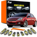 10Pcs Car LED Interior Dome Reading Map Glove Box Light Kit,for 2007 2008 2009-2014 2015 2016 Sunvisor Trunk Lamp
