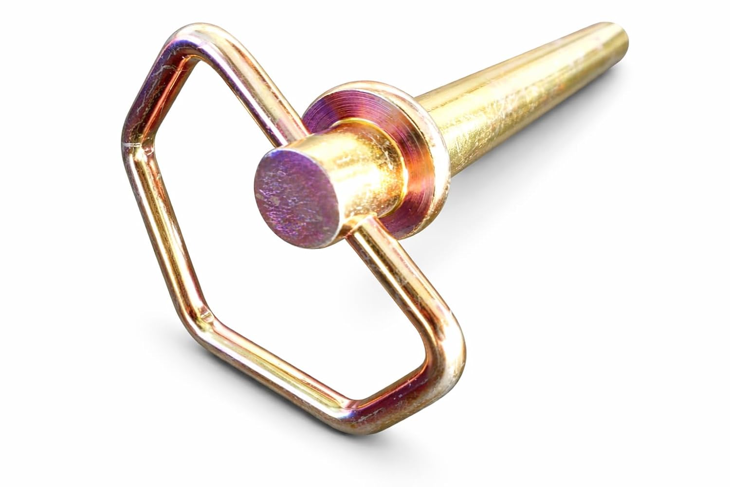 Tech Team #00852 Hitch Pin with Chain and Linchpin, 5/8” Dia x 6” Long, for Secure Mounting of Hitches and Axles, Heavy Duty Steel, Includes Hitch Pin, Chain, and Linchpin