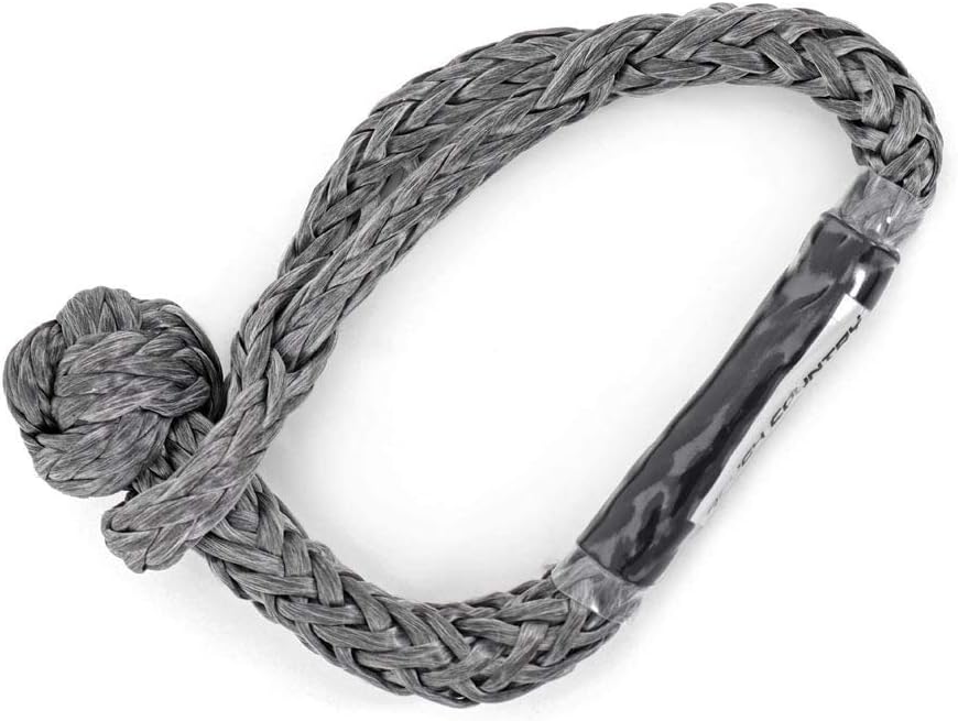 Rough Country Soft Synthetic Shackle Rope | 7/16" | Gray - RS135