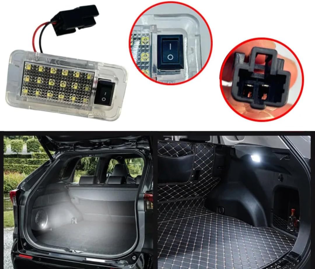 Car Trunk Light for Toyota RAV4 MK5 XA50 2019-2021, 1PC Luggage Compartment Light Trunk Boot Lamps