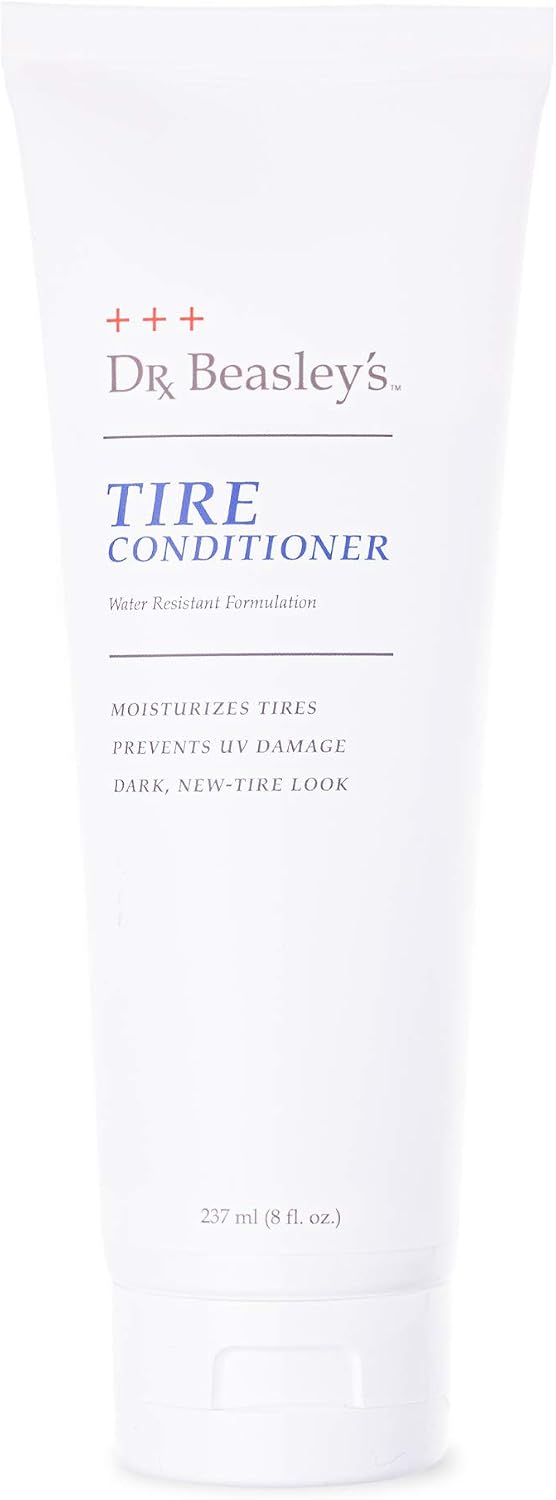 Dr. Beasley's Tire Conditioner 8 fl oz - Keeps Tires Looking New, Prevents Fading & Cracking, Resists UV, Restores Moisture & Color, Control Level of Shine, Easy to Apply