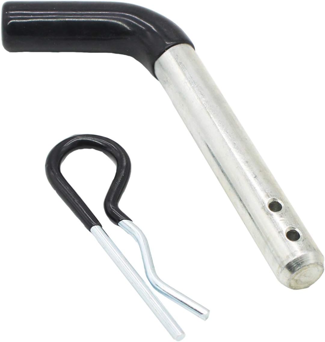 X-Haibei Trailer Towing Hitch Pin and Clip 1/2 inch Diameter fit Class I and II Hitches, 1 Pack