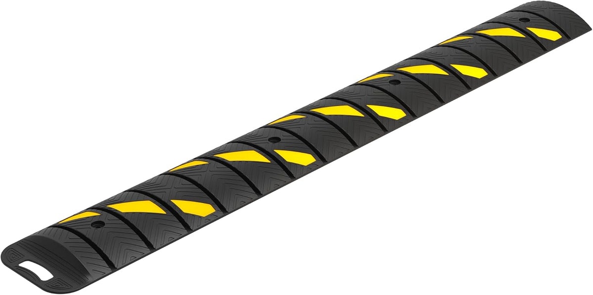 OrangeStar 6Ft Portable Rubber Speed Bump, Heavy Duty Speed Hump w/Reflective