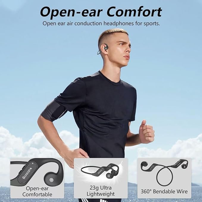 BANIGIPA Open Ear Headphones Wireless Bluetooth, Upgraded 5.3 Bluetooth - Image 2