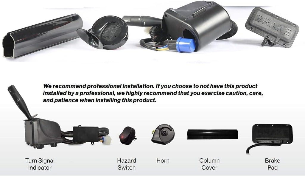 dr.acces golf cart led light kit for ezgo, side view