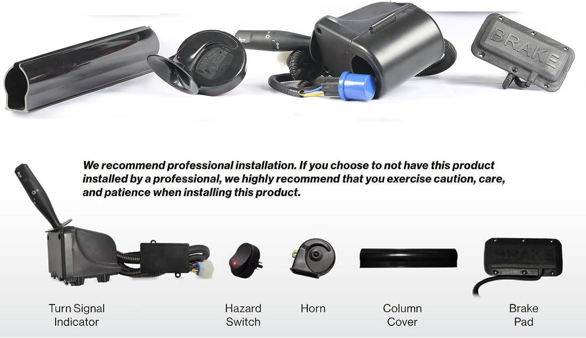 dr.acces golf cart led light kit for ezgo, side view