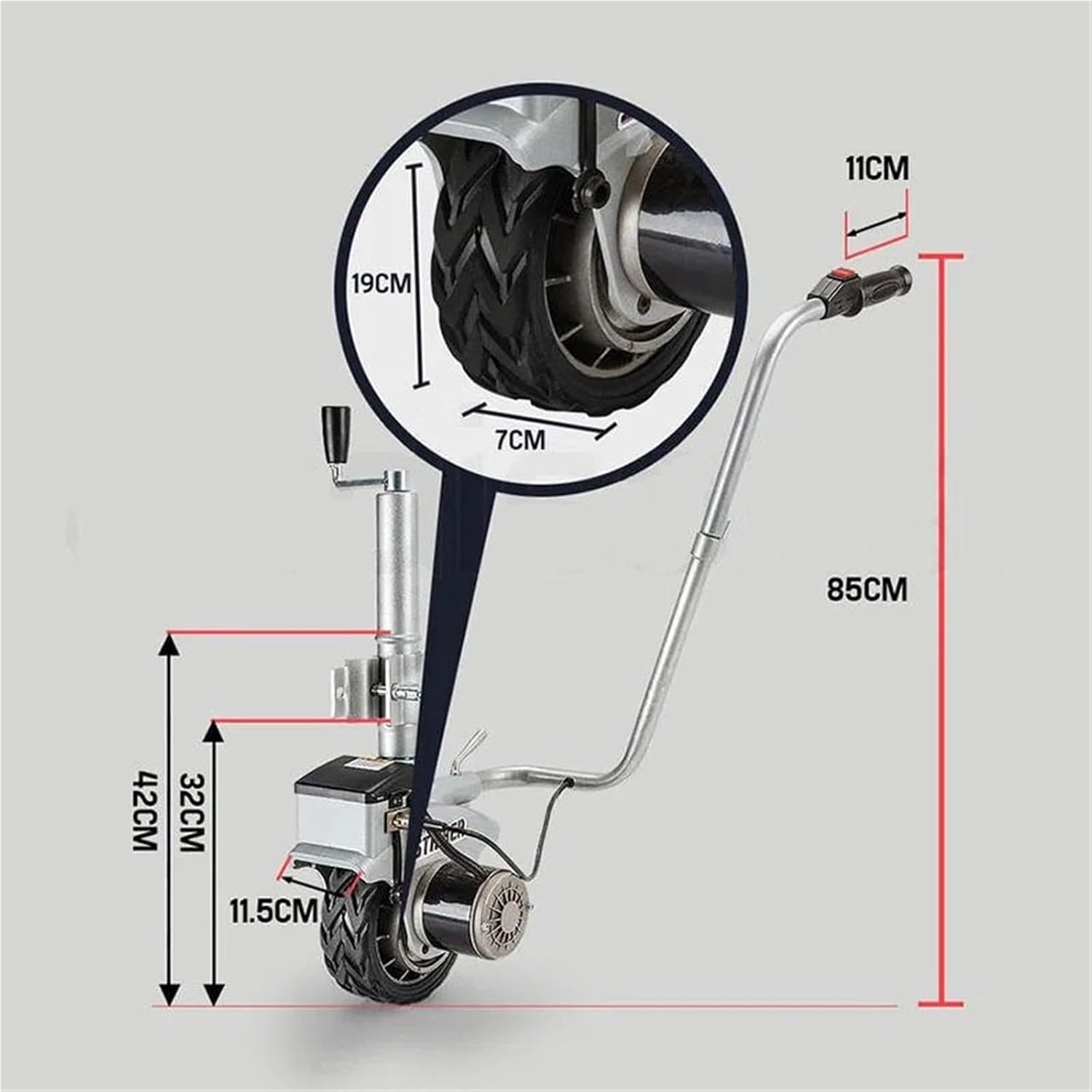 Car Moving Dolly Trailer Wheel 2270KG Vehicle Load Caravan Boat Jack Wheel Dolly Utility Trailer Power Mover Trailer Mover
