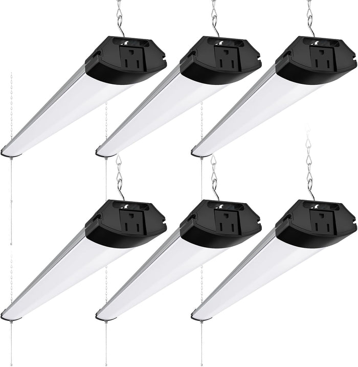 Barrina BS84 LED Shop Lights for Workshop 4FT, 6500K Utility Shop Lights (6 Packs)