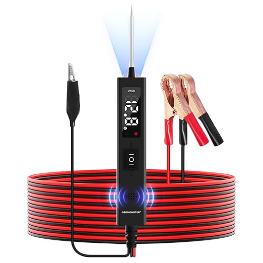 Power Circuit Probe Tester, OBDMONSTER V100 Circuit Tester, 0-80V DC Test Light by OBDMONSTER
