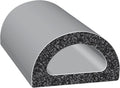 trim-lok d-shaped rubber seal with 3m bonded tape, main product view