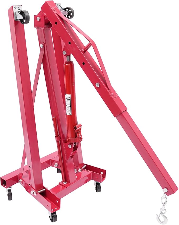 Folding Engine Crane 1 Ton Folding Engine Hoist 2200lbs Hydraulic Crane - Image 7
