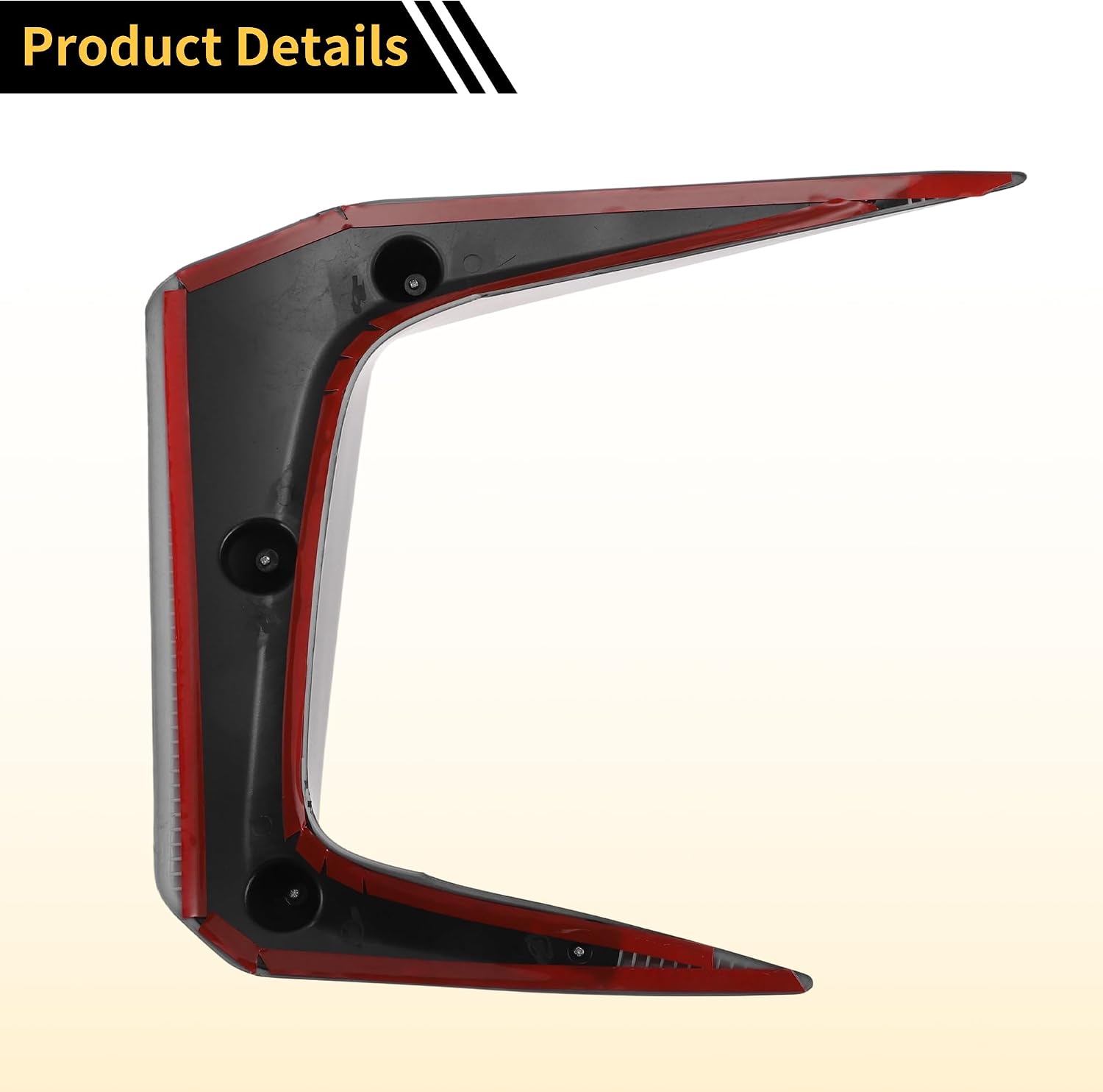 ACROPIX Front Left Front Right Fog Light Cover Trim for Toyota RAV4 2019-2025 Fog Lamp Frame Cover for Toyota RAV4 Fog Light Cover Decals Gloss Black 1 Pair