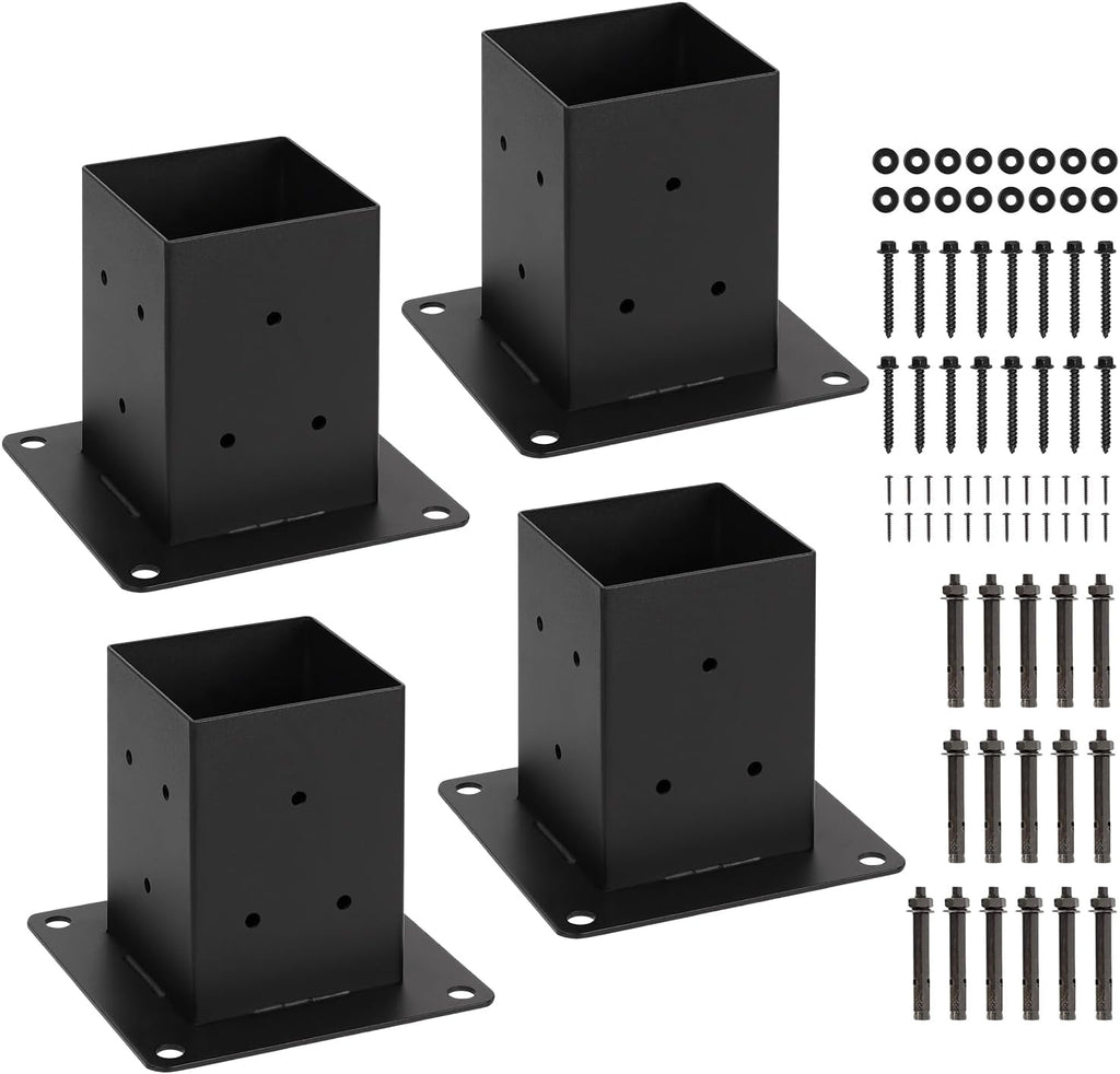 4x4 deck post base bolt down anchor for, main product view