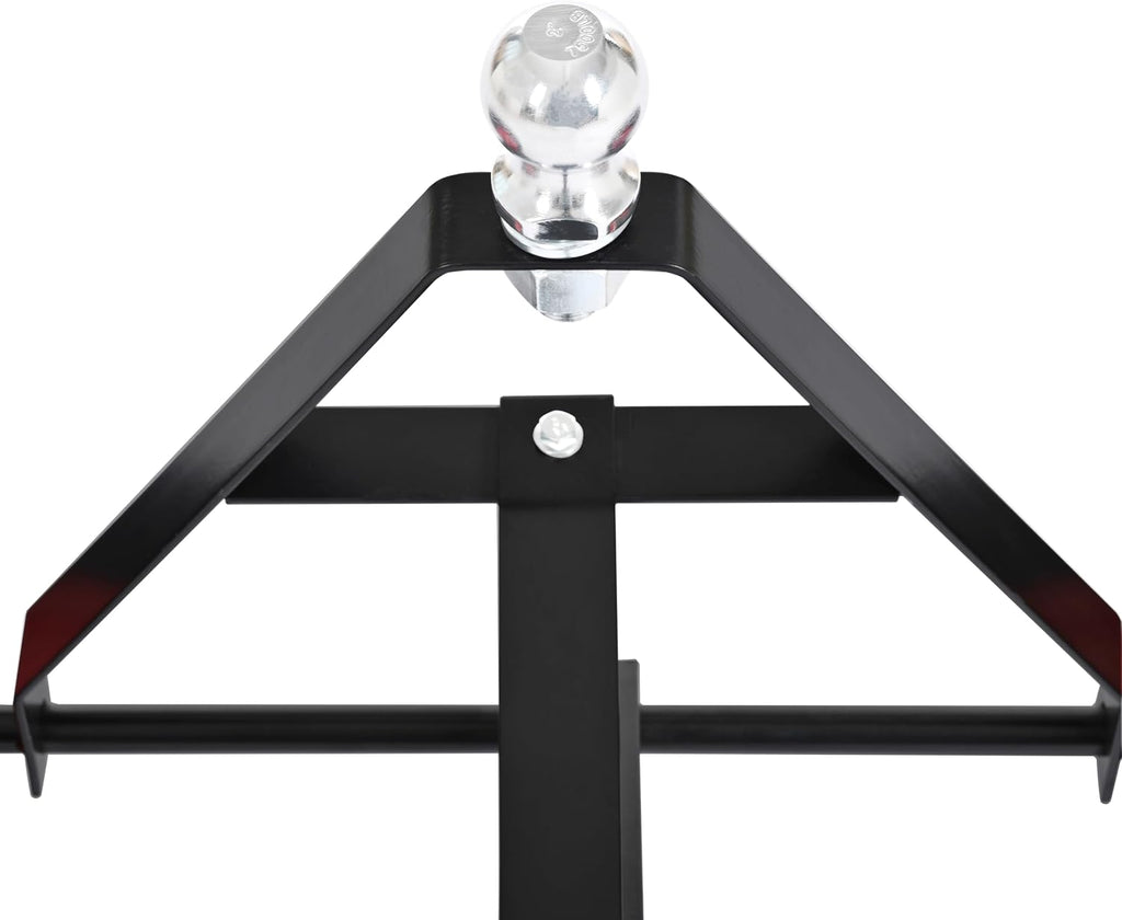 600LBS Capacity Trailer Dolly with 2 Inch Ball, Black Powder Coated Steel Trailer Mover Dolly for Trailer Boat Watercraft Jet Ski Moving
