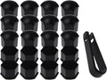 20Pcs Wheel Lug Nut Covers Compatible for 2021 2022 2023 2024 The 7th Generation Hyundai Elantra, Tire Nut Rust and Dust Protection Cover with Remover Clip,Black-21mm