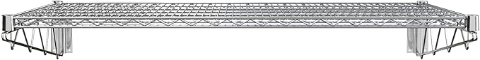 24" x 48" Chrome Wire Wall Mount Shelf - Image 4