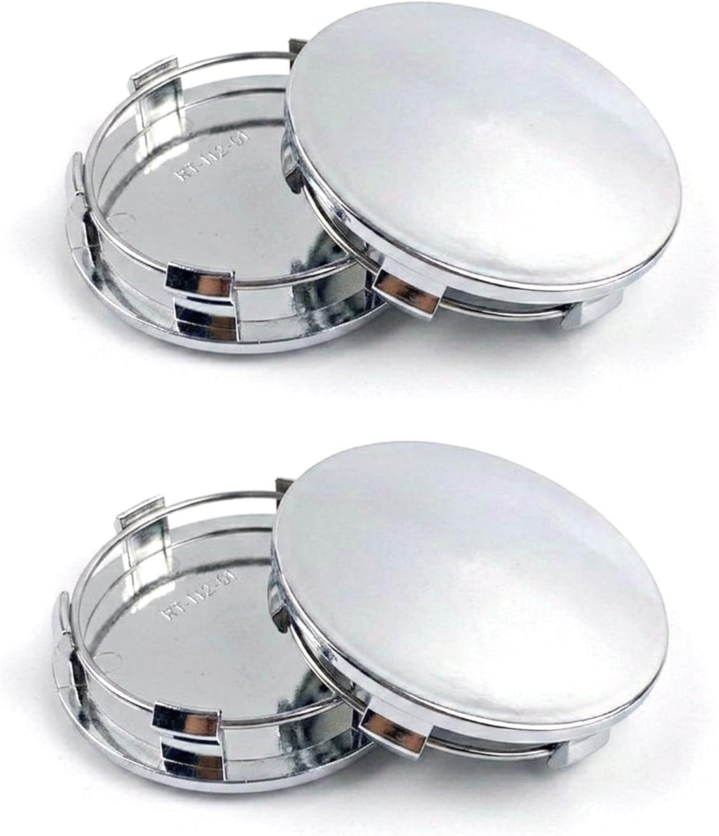 Car Wheel Center Cap Cover Kit Outer 83mm(3.26") Inner 76mm(3") Compatible with Tah-oe Su-burba Yu-kon ES-Calade Rims Center Hub Caps Covers Wheel Caps, Wheel Center Cover Caps Decor Kit 4Pack Silver
